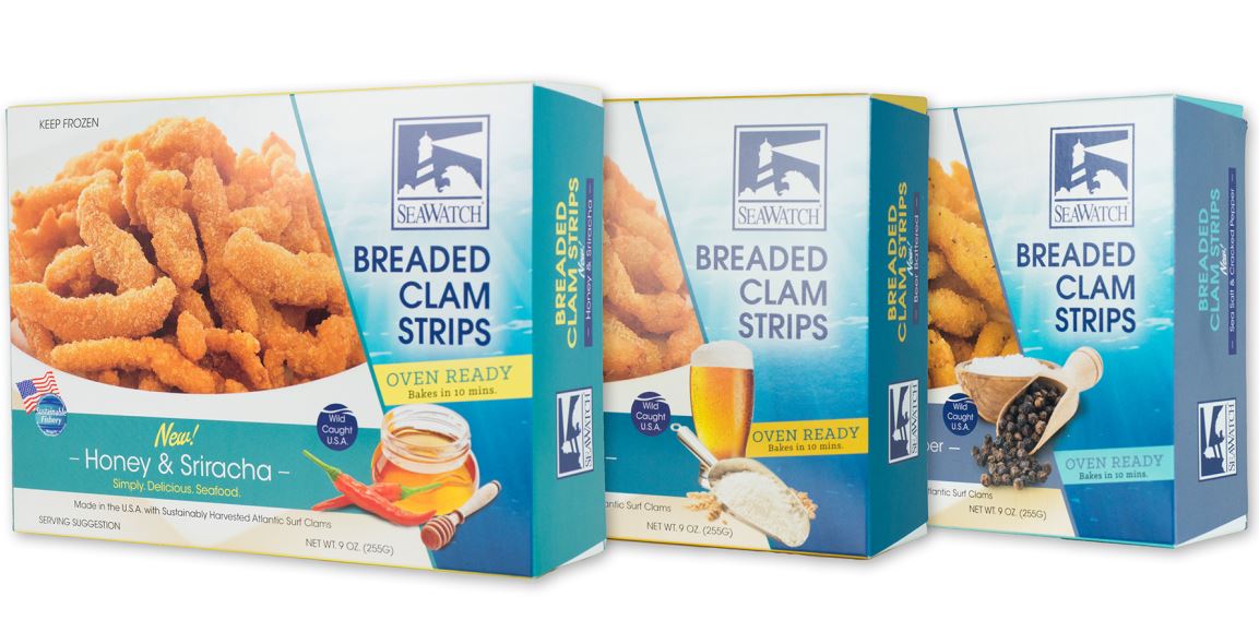Sea Watch International Introduces New Flavors for Oven Ready Clam Strips Line