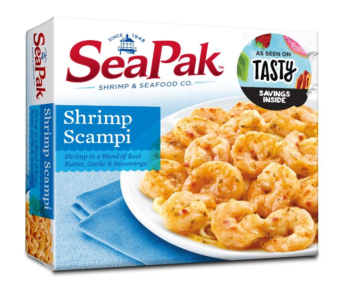 SeaPak First Frozen Retail Brand to Feature Buzzfeed Tasty Logo on Packaging