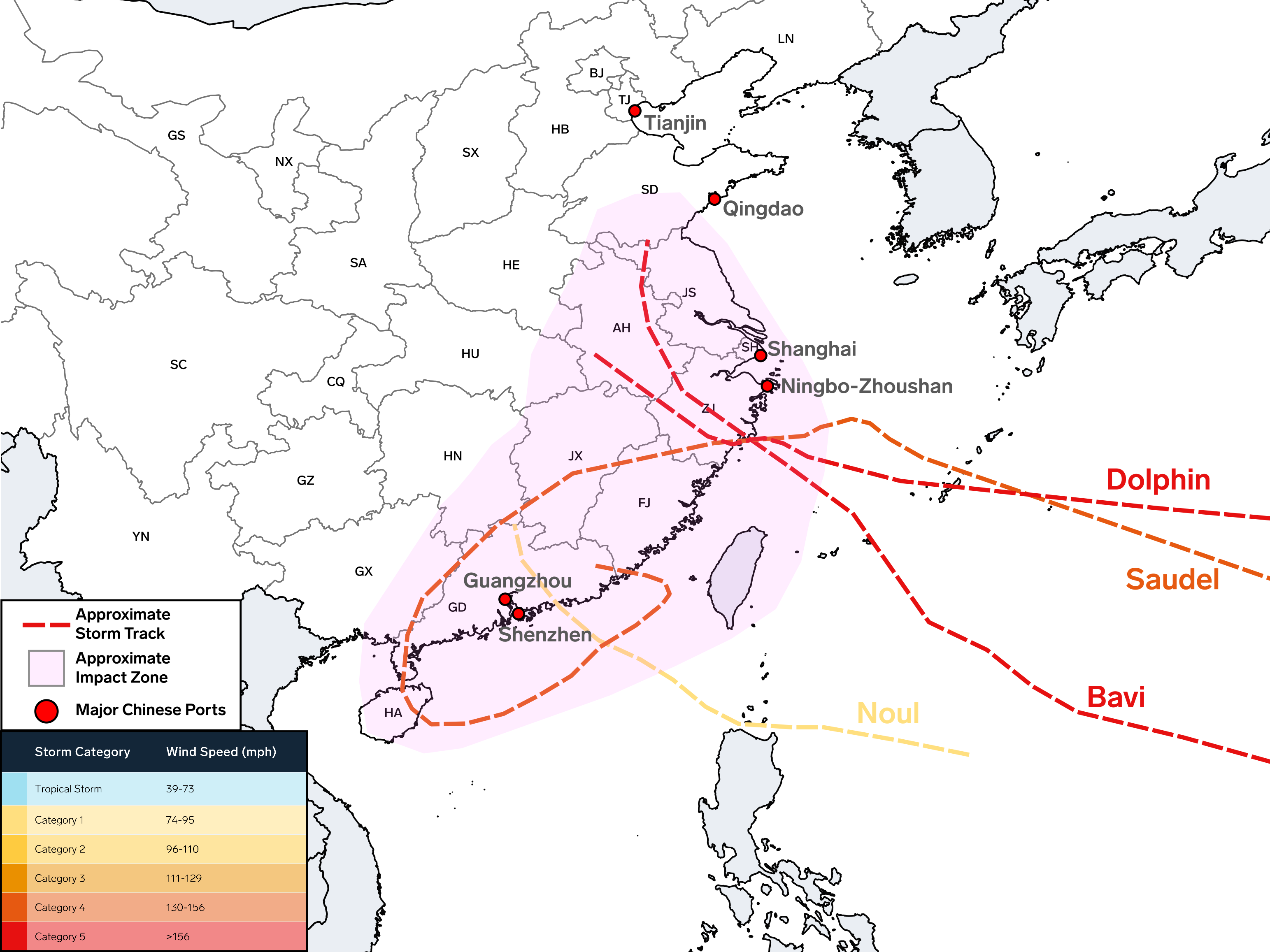 Weather, Geopolitics Disrupt Chinese Ports And Global Shipping Lanes
