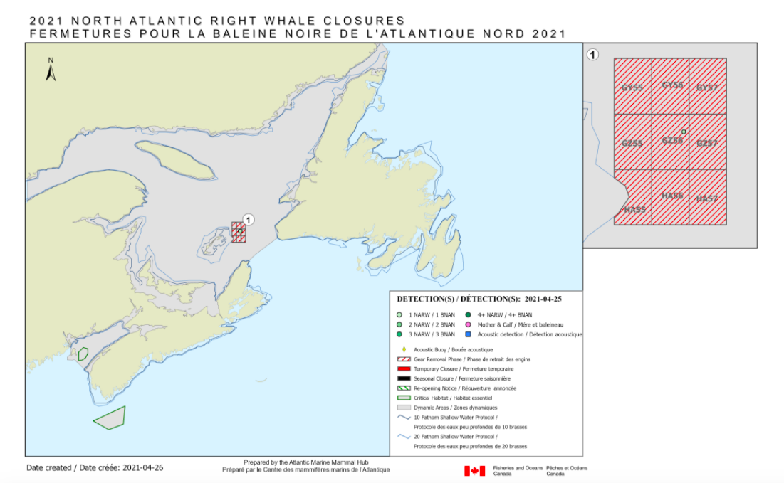 First Gulf of St. Lawrence Grid Closure Announced Less Than A Month After Start of Snow Crab Season
