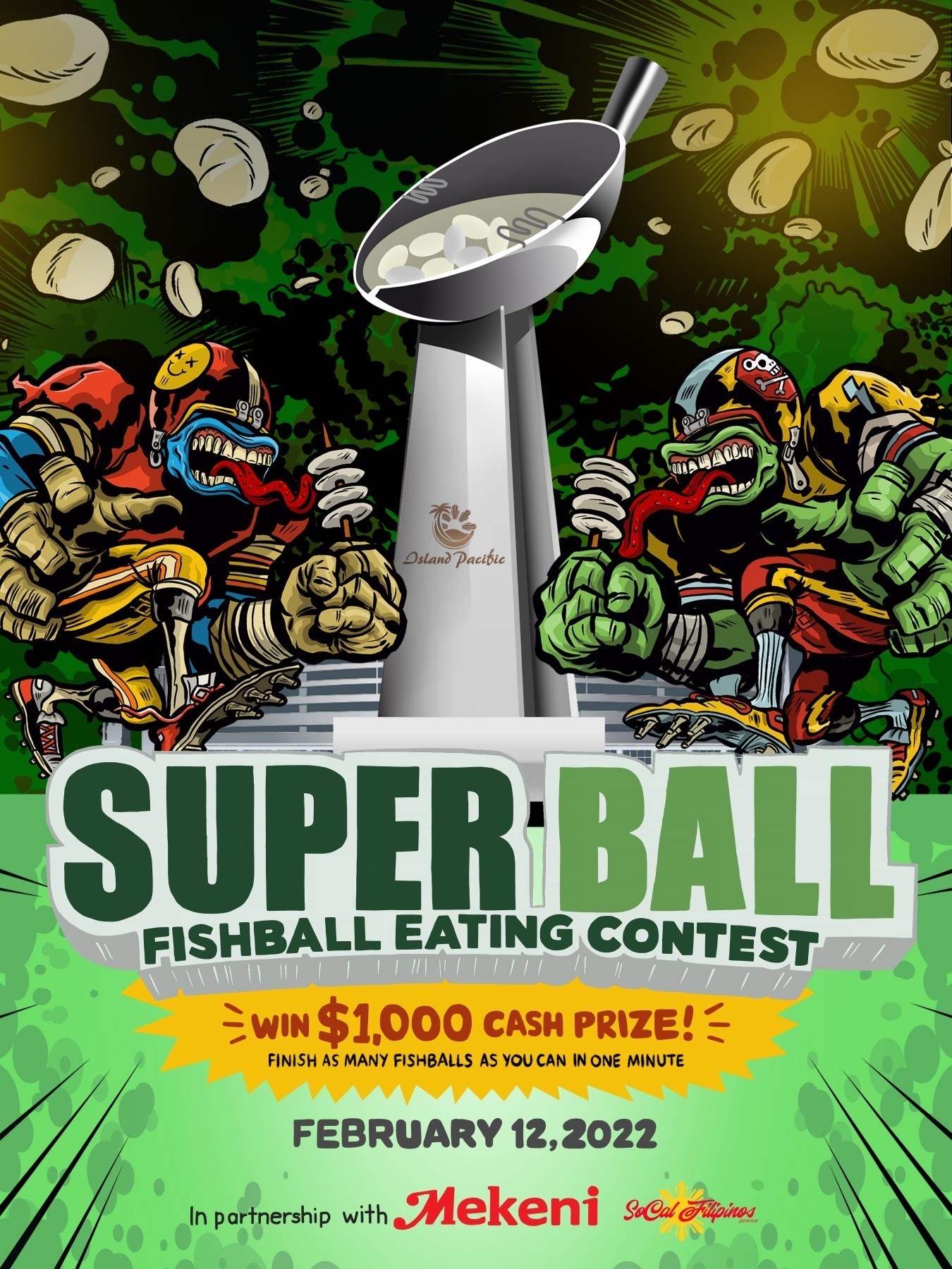 Filipino Supermarket Chain Hosting SuperBall Fish Ball Eating Contest to Promote Staple Street Food