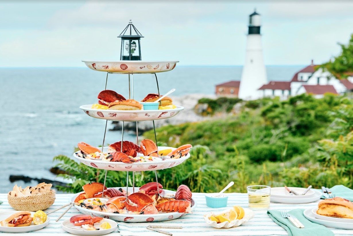 Maine Updates Traditional Seafood Towers With The First-Ever Maine Seafood Lighthouse