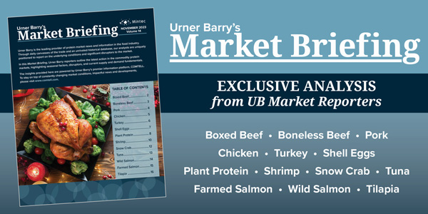 Urner Barry’s Market Briefing Provides Insights on Commodity Protein Markets