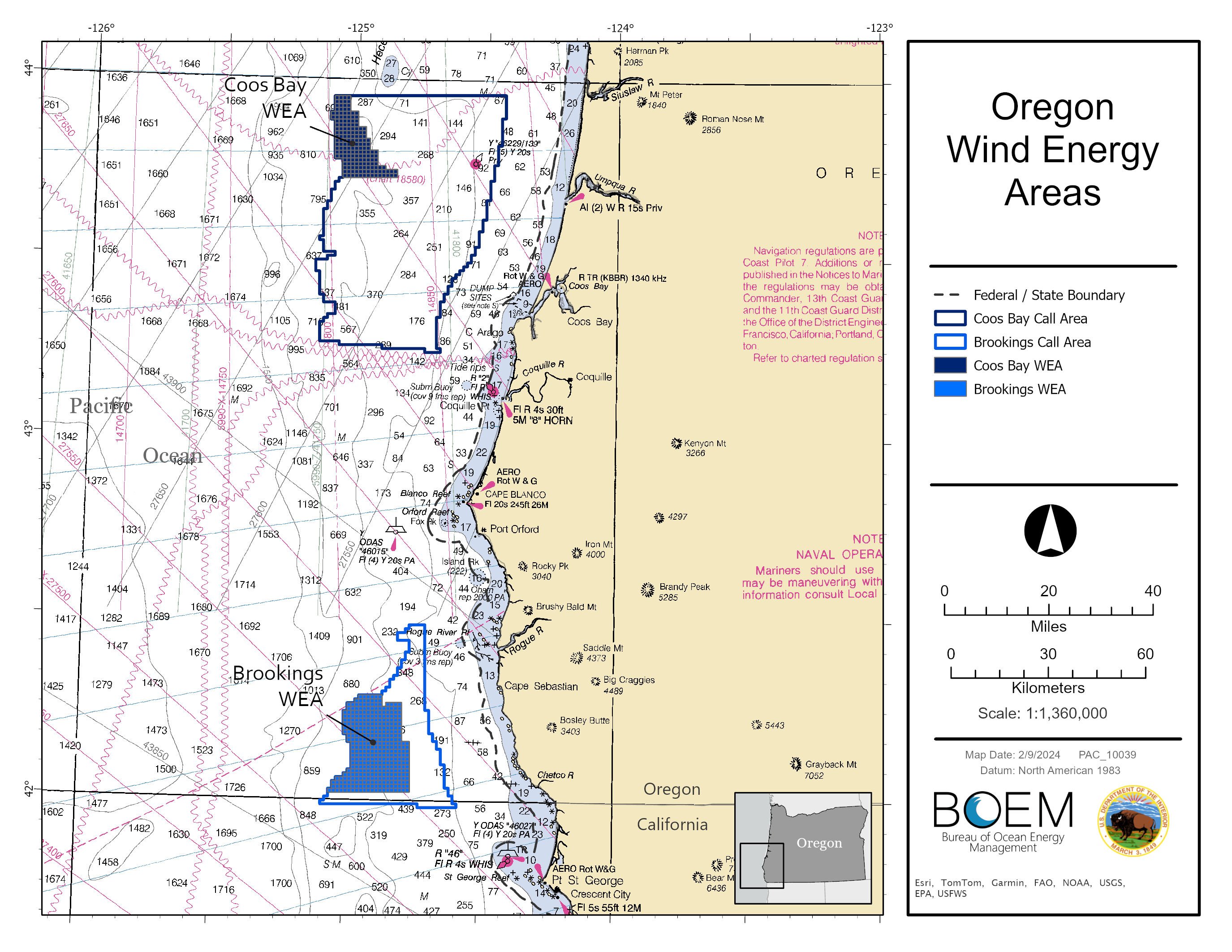 BOEM Shows Oregon Some Early Valentines Day Love by Finalizing Offshore Wind Areas