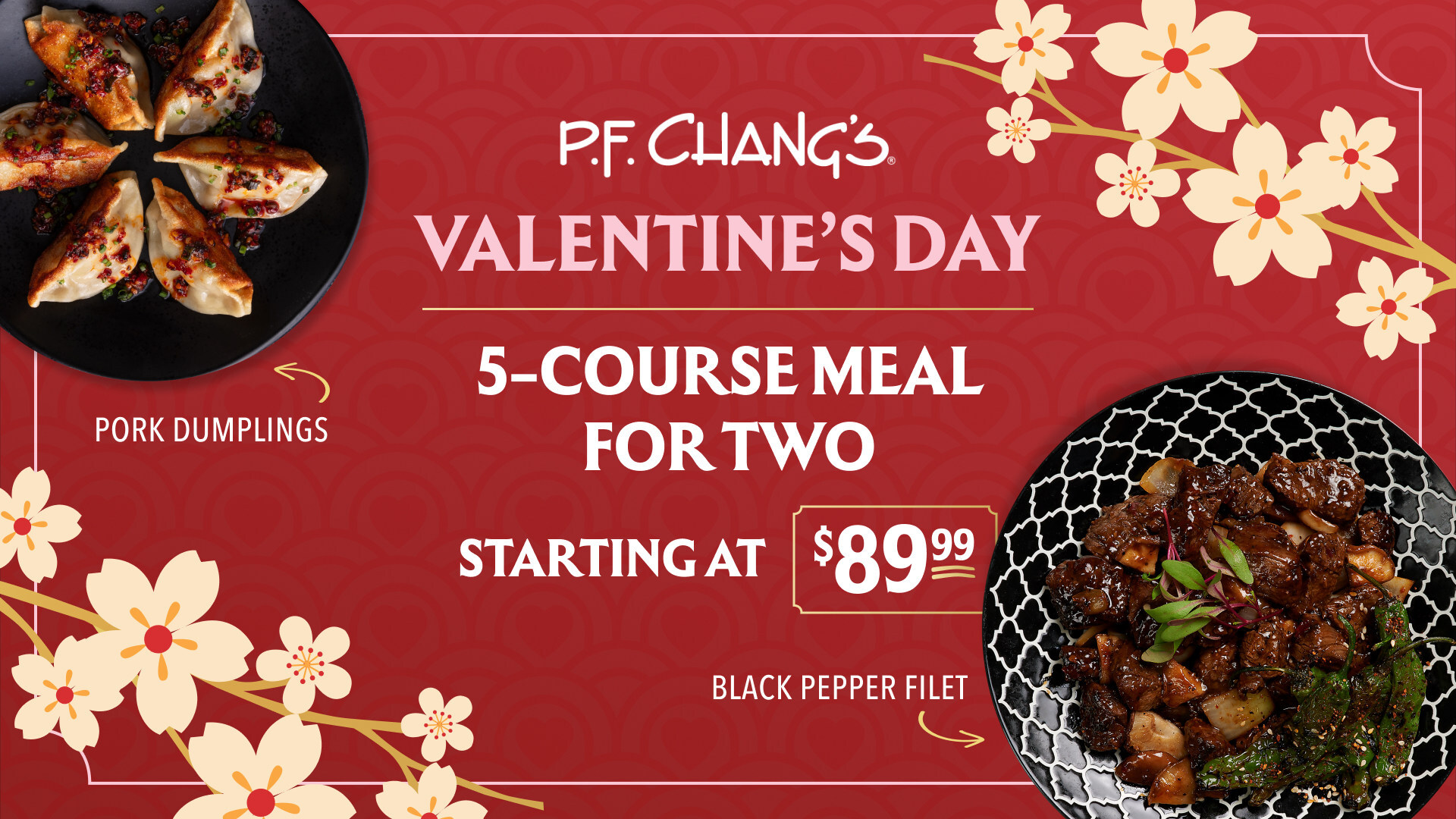 P.F. Changs Unveils Limited-Time Valentines Day Prix Fixe Menu
