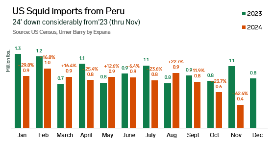 ANALYSIS: Navigating Volatility, US Squid Market Trends and Supply Dynamics in Late 2024