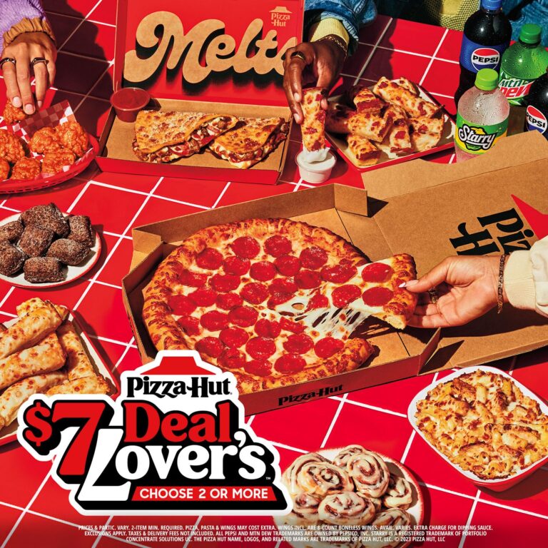 Pizza Hut Announces New $7 Deal Lover's Menu With Several Favorites at a  Price Worth Loving