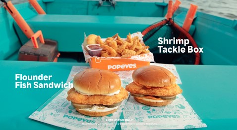 Popeyes Brings Back Flounder Fish Sandwich, Shrimp Tackle Box For Lent