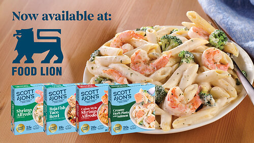 Scott & Jon’s Goes Chainwide at Food Lion With Four Single-Serve Seafood Meals