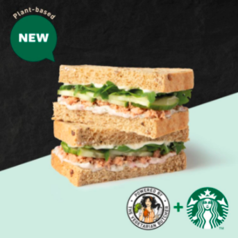 Starbucks UK Introduces Limited Time Plant-Based Tuna Sandwich