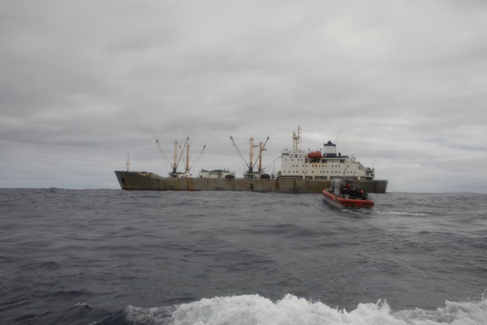 USCG Conducts High Seas Boarding in South Pacific Convention Area to Combat IUU Fishing