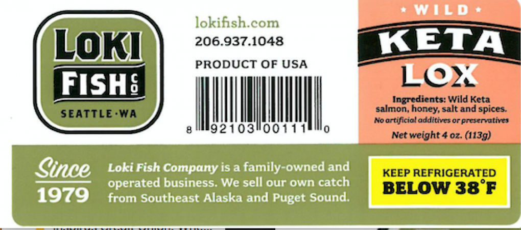 Loki Fish Company Recalls Keta Salmon Lox