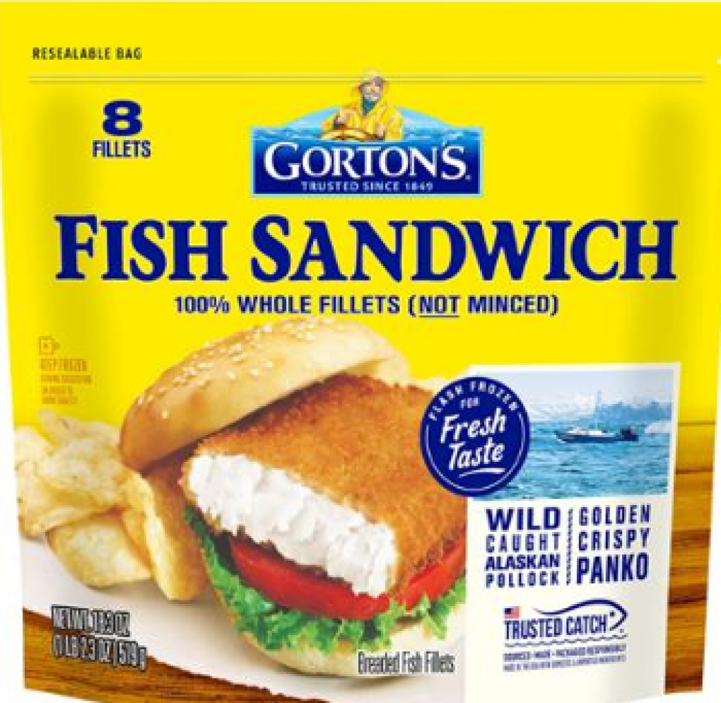 Gorton’s Seafood Recalls Lot of Frozen Fish Sandwiches Fillets