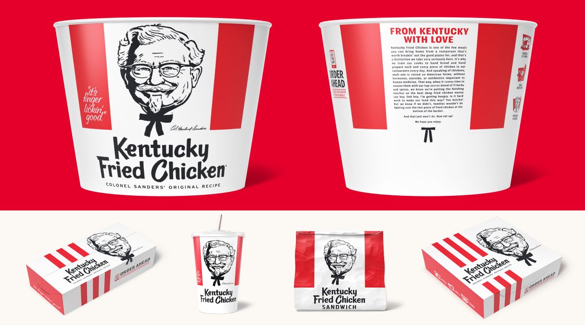 Original packaging. The History of the Creation KFC.