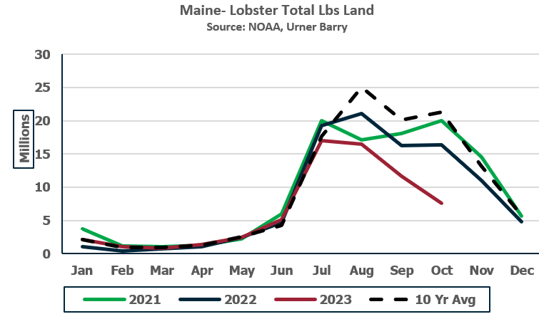 ANALYSIS: Lobster Market Sees Supply Constraints, Rising Replacement, and Moderate Demand