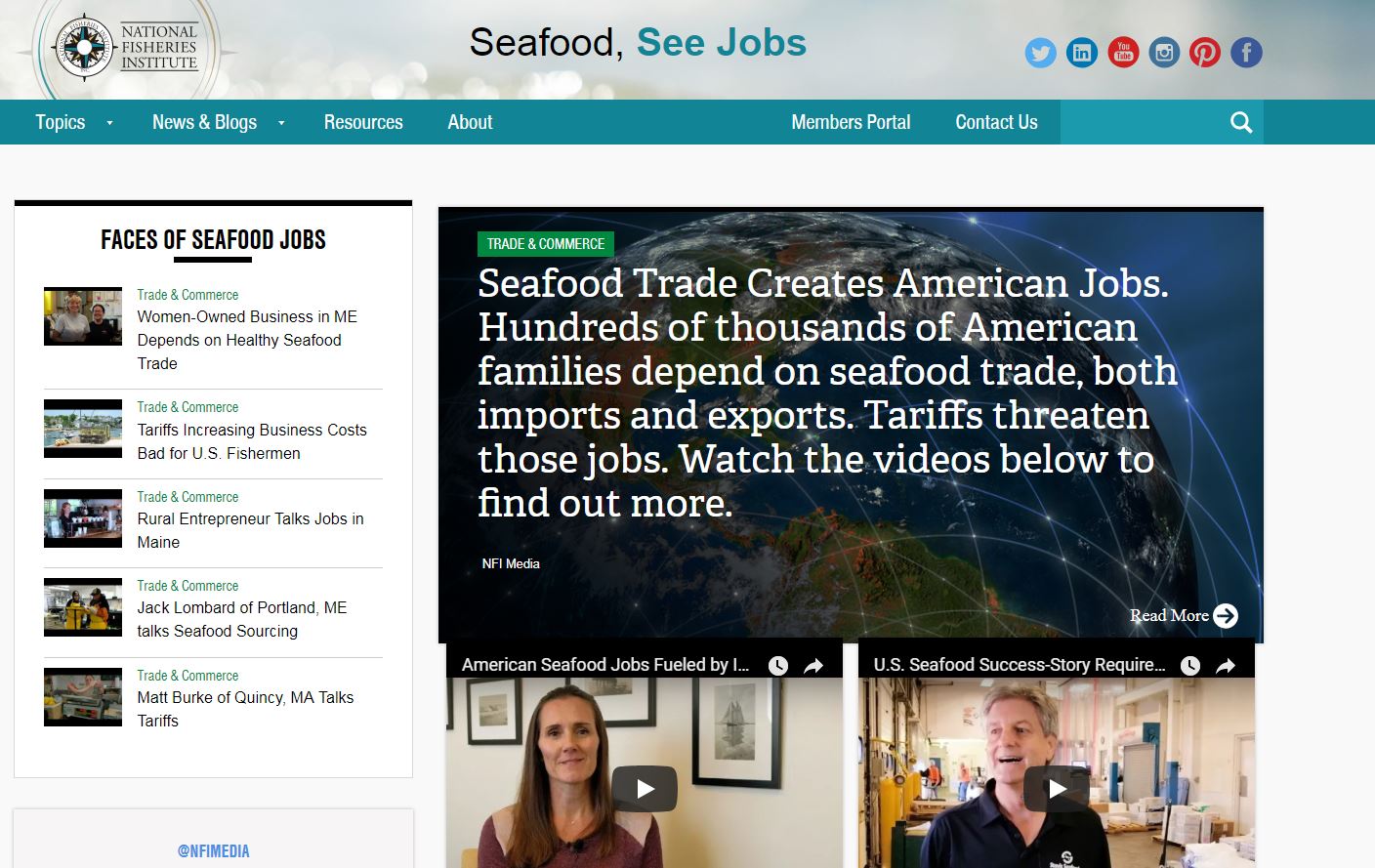 NFI Posts 3 New Videos That Illustrate Impact of Tariffs on Seafood Community