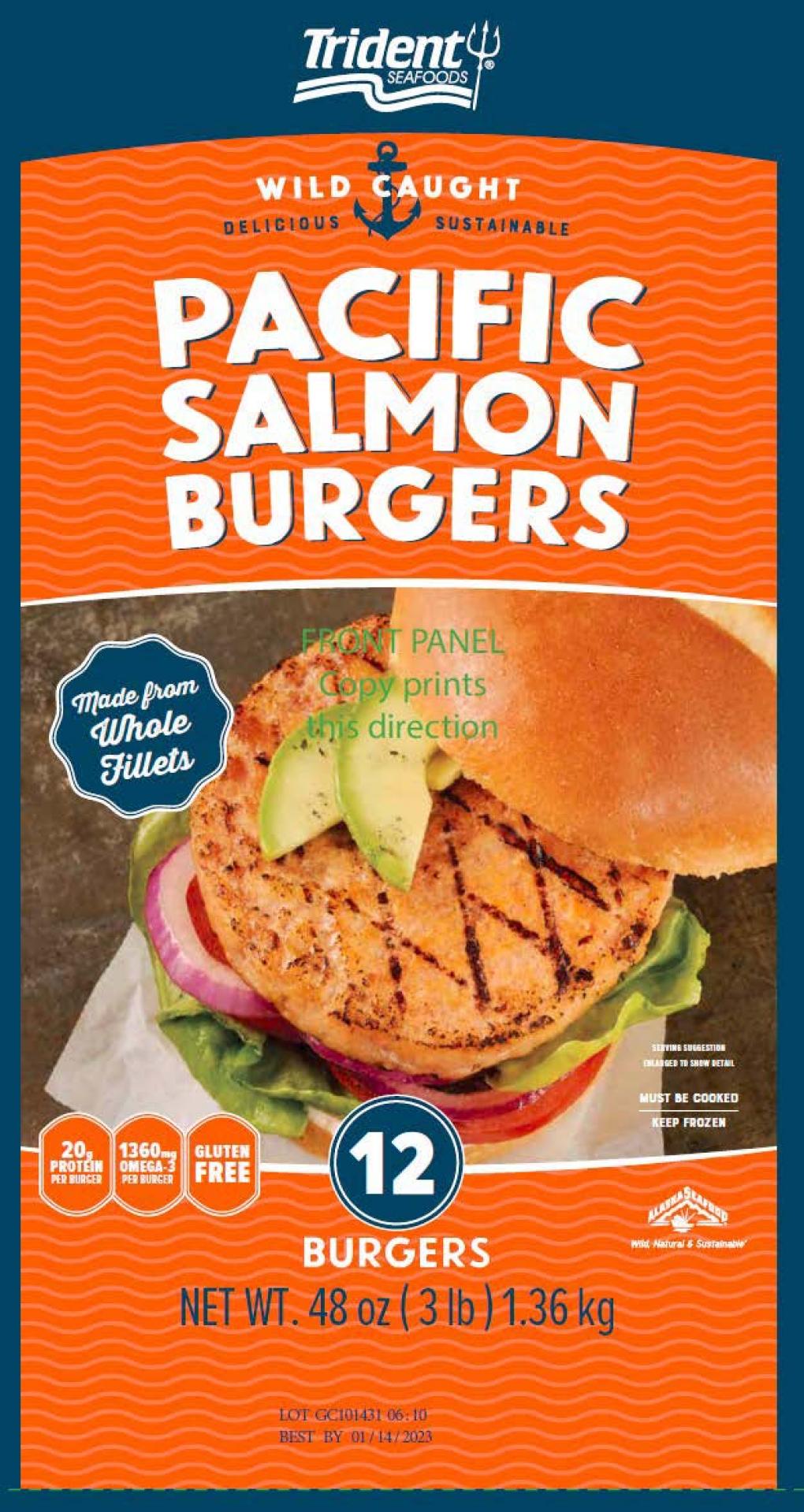Frozen Salmon Burgers